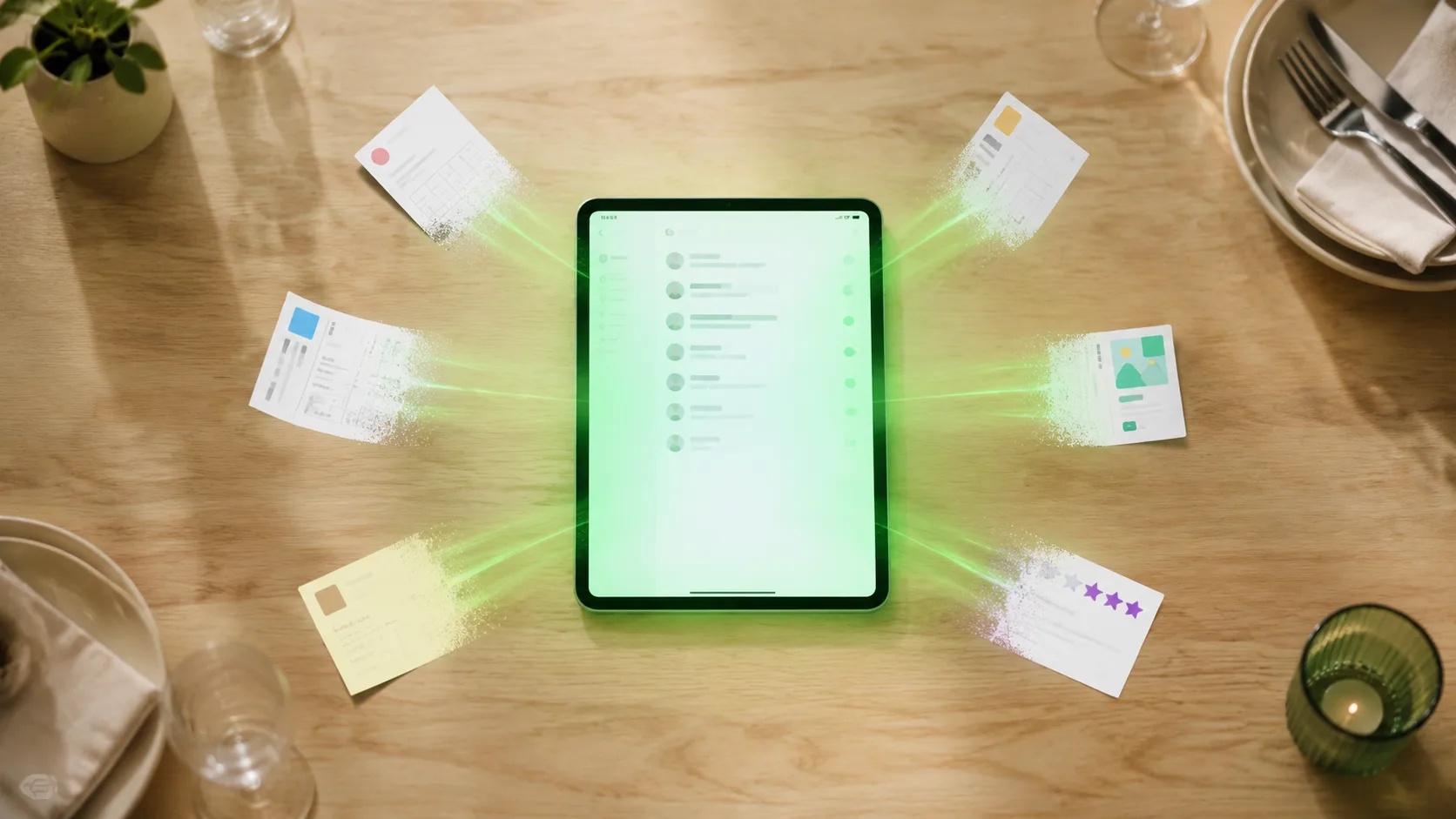 Un iPad reemplaza a 6 proveedores en un restaurante